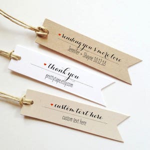 Wedding Favor Tags Wedding Thank You Tags Wedding Tags Custom gift Tag Personalized tags Bridal Shower Tag Custom Tag Smore Tag pttag01 image 5