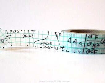 Grid Math Washi Tape math Deco Paper Tape