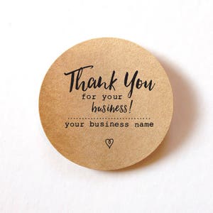 60 Thank You for your order stickers Thank You for your purchase stickers Custom stickers round stickers packaging 1.5 inch image 3