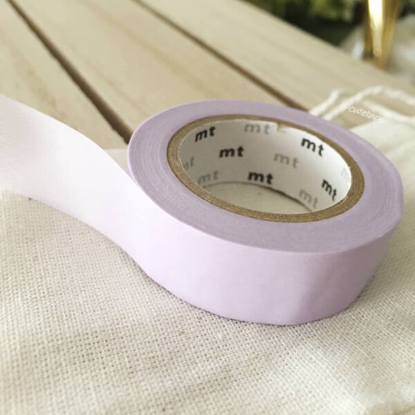 Solid PASTEL purple - lavender Washi Tape Japanese PASTEL purple - lavender masking tape planner sticker tape (305) - PrettyTape