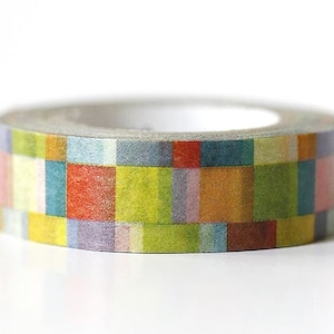 Colourful Rainbow Washi Tape, Rainbow Stripe Washi Tape, Multicoloured  Decorative Tape, Recyclable Paper Tape, Bright Planner Stationery 