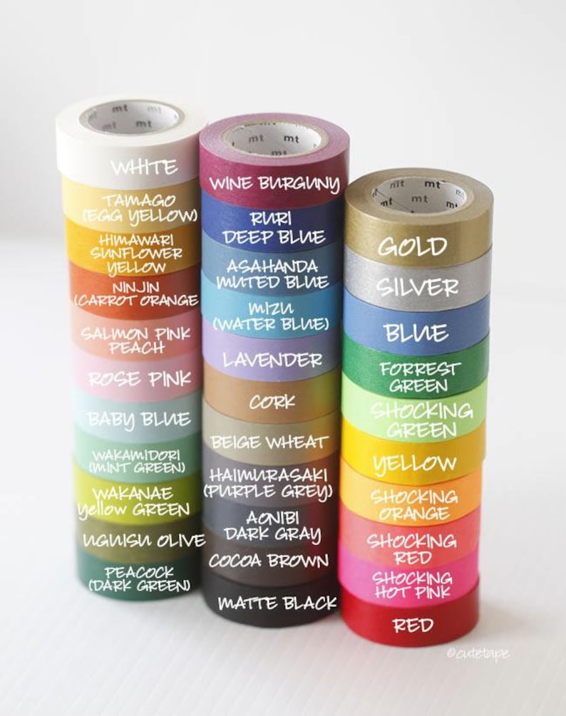 Solid washi tape