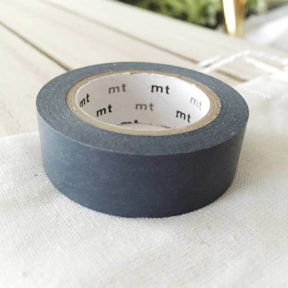 Solid Dark Gray Washi Tape Japanese Dark Gray Masking Tape Etsy