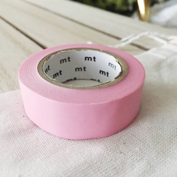 Rose Pink Washi Tape Solid Pink Japanese Washi Tape 10mmx7m gift wrapping masking tape