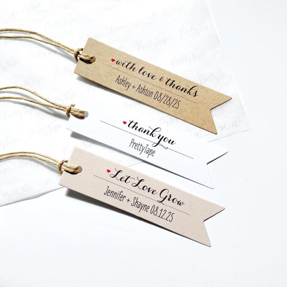 Wedding Favor Tags Wedding Thank You Tags Wedding Tags Custom gift Tag Personalized tags Custom Bridal Shower Tag pttag01