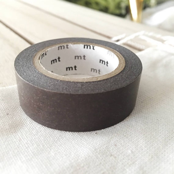 Solid Brown Washi Tape, Japanese Dark Brown Masking Tape 15mmx7m