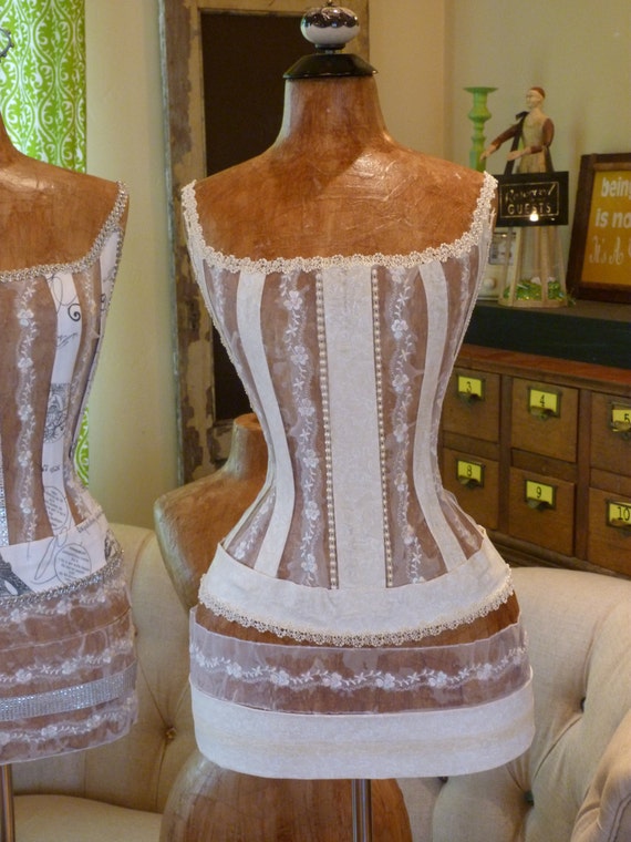 Vintage Inspired Dress Form Mannequin Bridal Shower Decor 