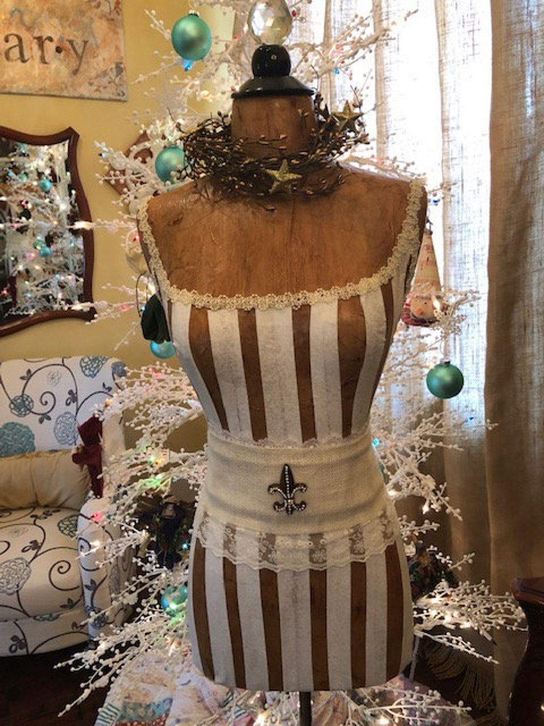 Vintage Inspired Dress Form Mannequin With Belt FREE SHIP & - Etsy