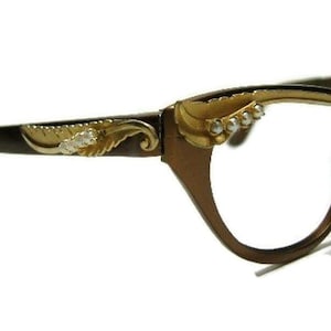 Vintage Tura 50s 60s Eyeglasses Eyewear Frame With Accents NEW Old Stock (NOS) #332