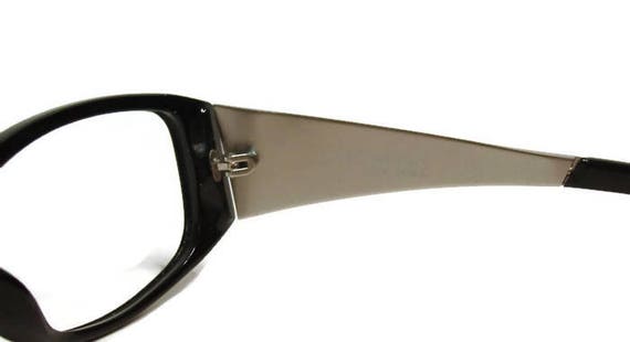 Vintage 1950s Black Eyeglasses Eyewear Frame  She… - image 4