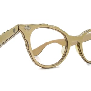 Vintage 50s Women&#39;s HornRim Cateye Eyeglasses Eyewear NOS  Shelf#344