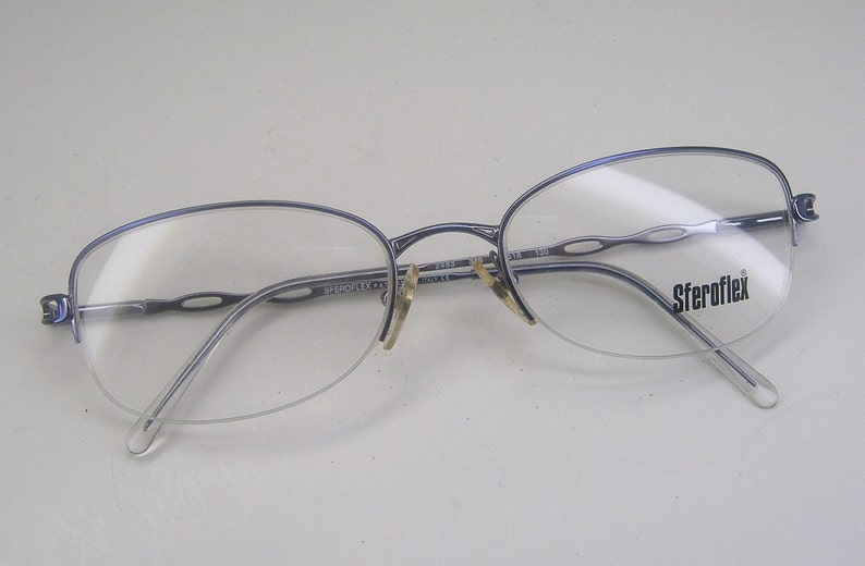 Vintage Purple 70s Eyeglasses Eyewear Frame NOS Shelf 71 image 4
