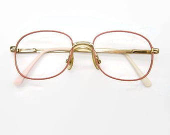 Vintage1980s Pink Colored Eyeglasses Eyewear Frame NOS  Shelf #1