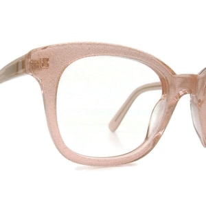Vintage 50s Women&#39;s Pink HornRim Cateye Eyeglasses Eyewear NOS  Shelf#345