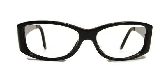 Vintage 1950s Black Eyeglasses Eyewear Frame  She… - image 3