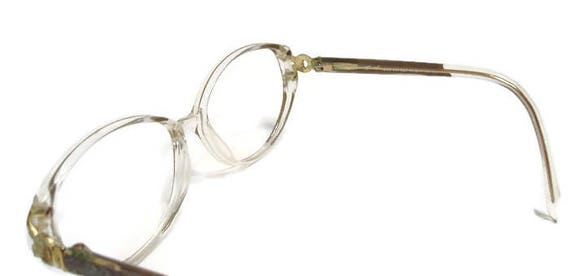 Vintage 70s Big Lens Eyeglasses Frames Tura  Shel… - image 4