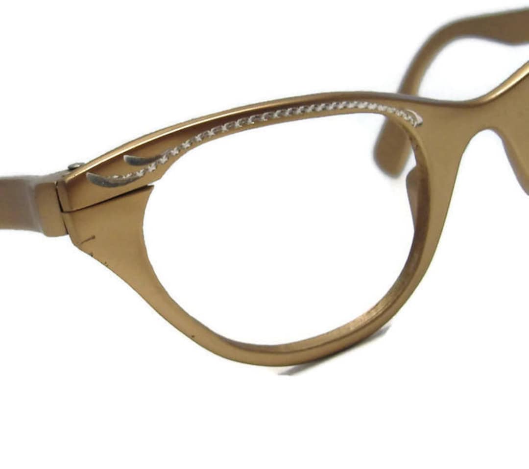 Vintage Bronze Aluminum Eyeglasses Frames Tura Shelf #290