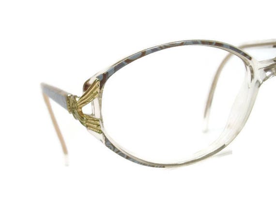 Vintage 70s Big Lens Eyeglasses Frames Tura  Shel… - image 1