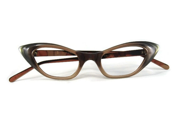 Vintage 50s Cateye Eyeglasses Eyewear Frame NewOl… - image 2