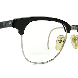 Vintage Black Horn Rim Eyeglasses Frame Shelf #401