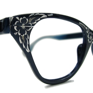 Vintage 1950s Tura Hornrim Cateye Eyeglasses Sunglasses Eyeglasses Frame  Shelf #354