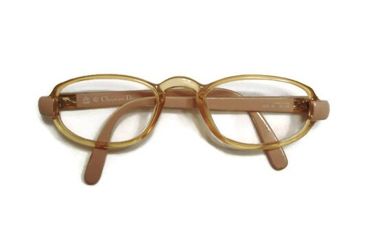 Vintage Christian Dior Beige Eyeglasses Eyewear F… - image 5