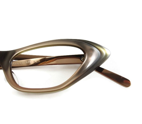 Vintage 50s Cateye Eyeglasses Eyewear Frame NewOl… - image 3