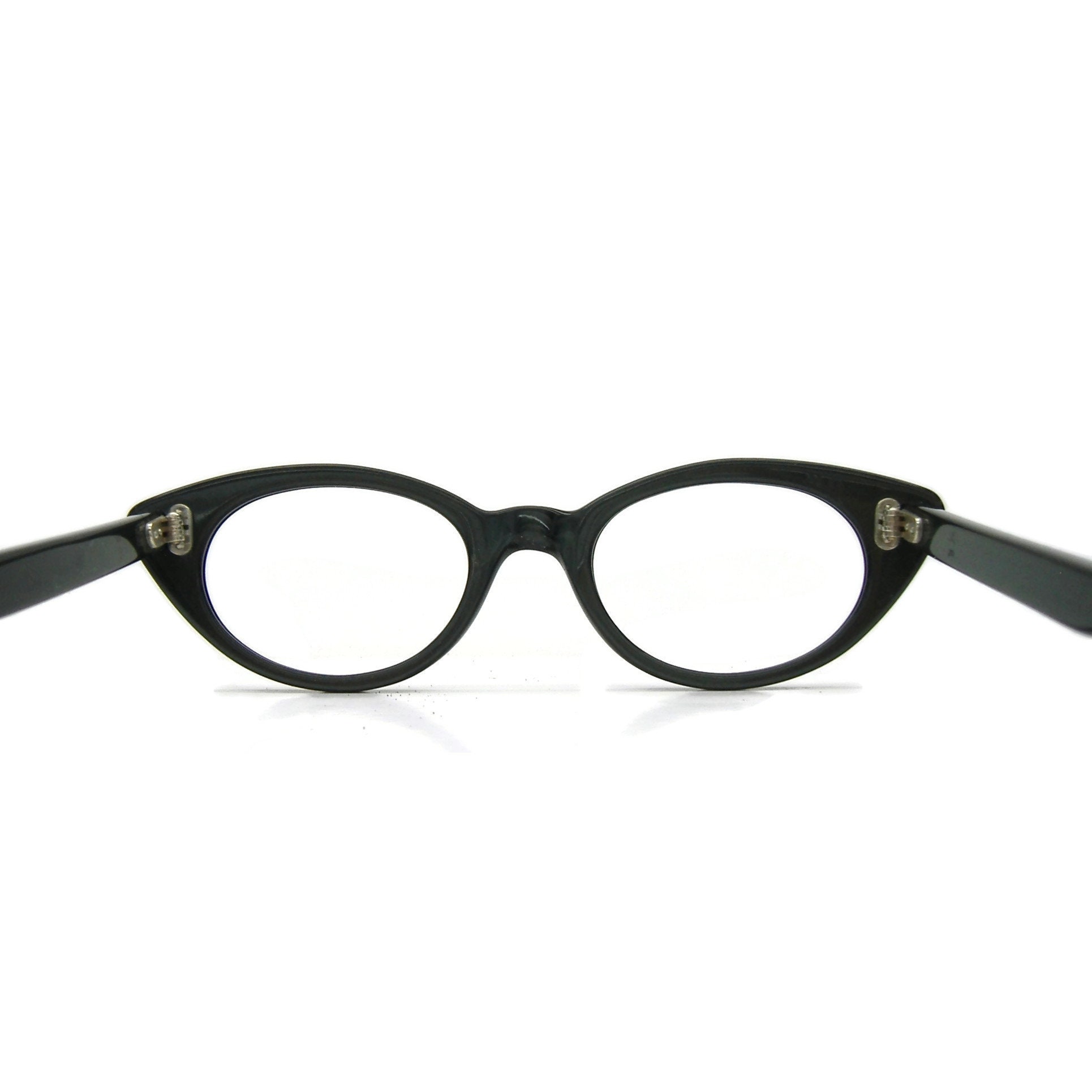 Vintage Shuron 1950 1960 Black Cateye Eyeglasses Frames NOS