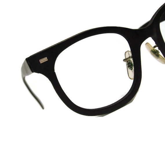 flat black eyeglasses