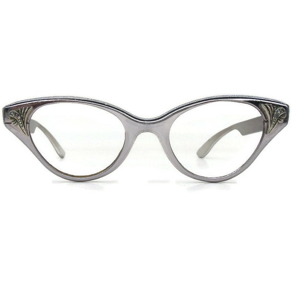 Vintage Women's Horn Rim Cat Eye Eyeglasses Sungl… - image 4