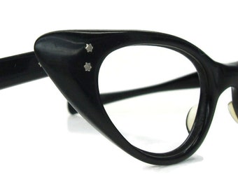 RARE Vintage 1960's Safilo Fedra Italy Eyeglasses, Cat Eye