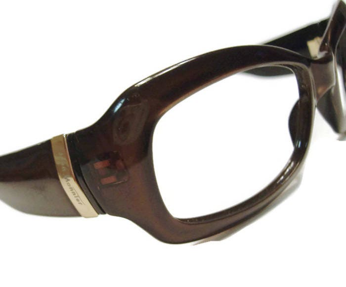Vintage 70s Hornrim Eyeglasses Eyewear Frame France  Shelf #248