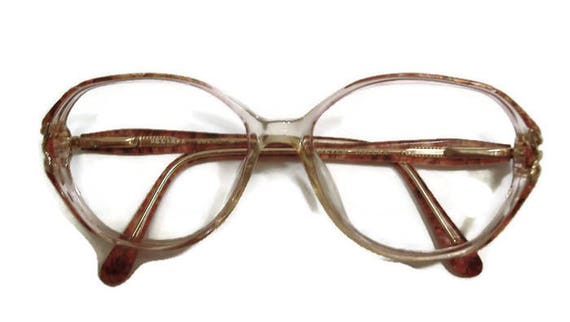 Vintage 80s Big Lens Cateye Eyeglasses Eyewear Fr… - image 5