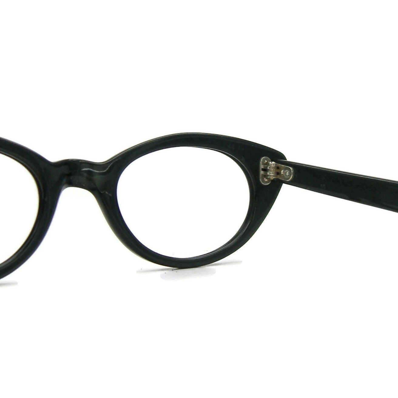 Vintage Shuron 1950 1960 Black Cateye Eyeglasses Frames NOS