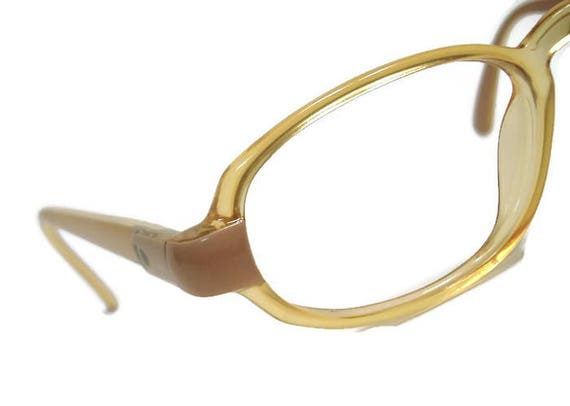 Vintage Christian Dior Beige Eyeglasses Eyewear F… - image 1