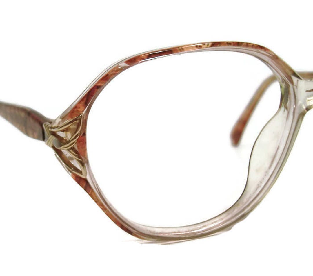Vintage 80s Big Lens Cateye Eyeglasses Eyewear Frame Shelf 245 Etsy
