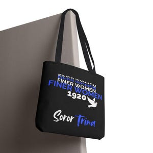 Personalisierte Zeta Tragetasche, Zeta Phi Beta Sorority Tasche, griechischer Buchstabe Tote, benutzerdefinierte Sorority Geschenk, Schwesternschaft Tasche