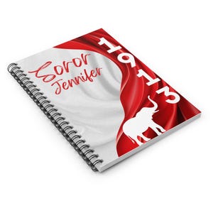 Red and white Journal,Sorority Gift, Delta,Sigma Theta, Notebook,1913 Journal, Probate Gift,College Student Gift, School Supplies