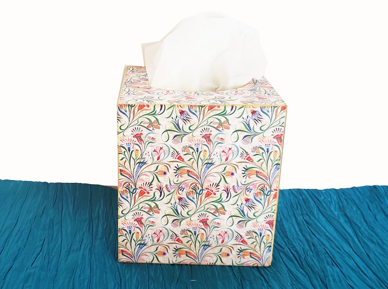 Italian Florentine Tissue Box wooden image 2