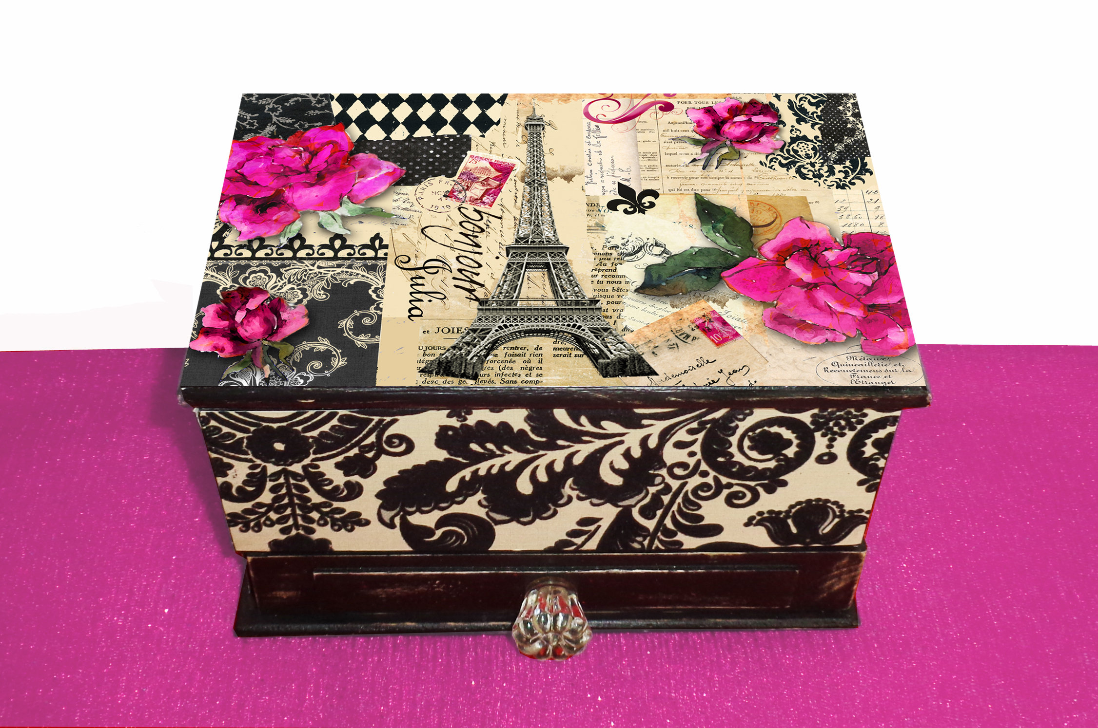 フランス製ヴィンテージジュエリーボックスPHILIP F PARIS フランス製ヴィンテージジュエリーボックスPHILIP F PARIS