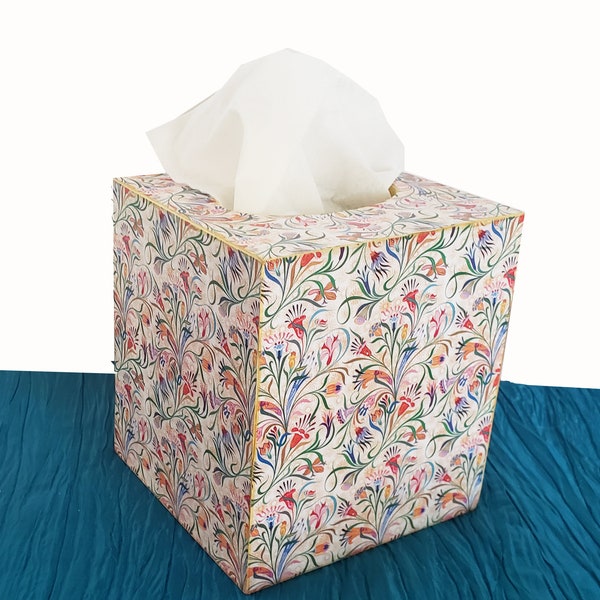 Italian Florentine Tissue Box wooden