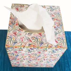 Italian Florentine Tissue Box wooden image 3