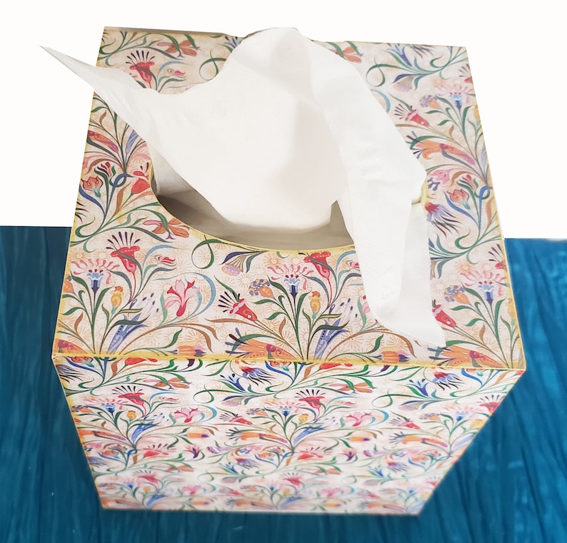 Italian Florentine Tissue Box wooden image 3