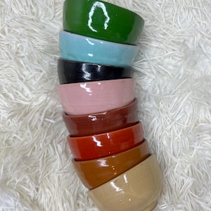 Set di 8 ciotole in ceramica fatte a mano, piccole ciotole in ceramica per preparare tapas, noci, spuntini e colazione