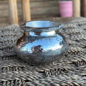 Moroccan Smokeless Ashtray - Silver Metal