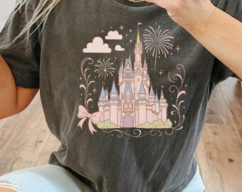 Pastel Cinderella Castle Tee, Princess Disney World Shirt, Disneyland Castle Shirt, Pastel Disney Girly