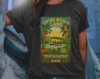 Camiseta "Viviendo con la Tierra" de Epcot, Camiseta para Viaje Familiar a Disney