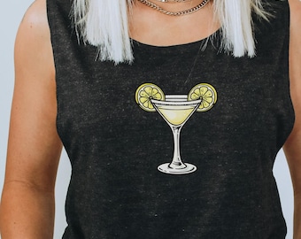 Limoncello Lemon Drop Martini Mickey Ear Disney Camiseta sin mangas para beber, vaso de alcohol Mickey Ear, Epcot Drinking Around the World, Disneyland