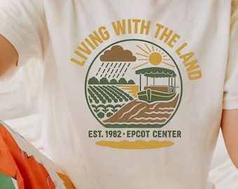 Living With The Land-T-shirt, Epcot-shirt, Disney World Family Matching, Retro Epcot Ride-T-shirt
