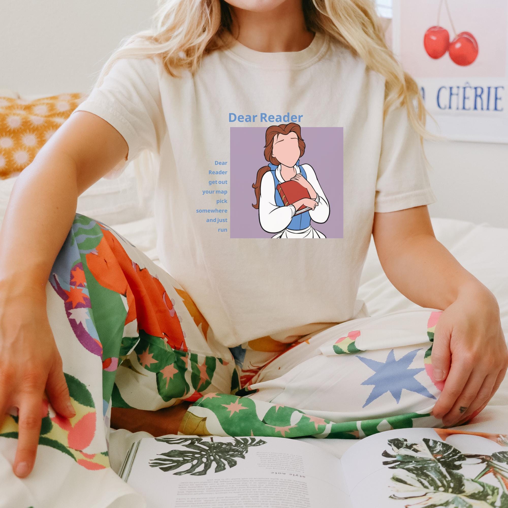 ヴィンテージ レトロ ベルの親愛なる読者シャツ、昔話、美女と野獣